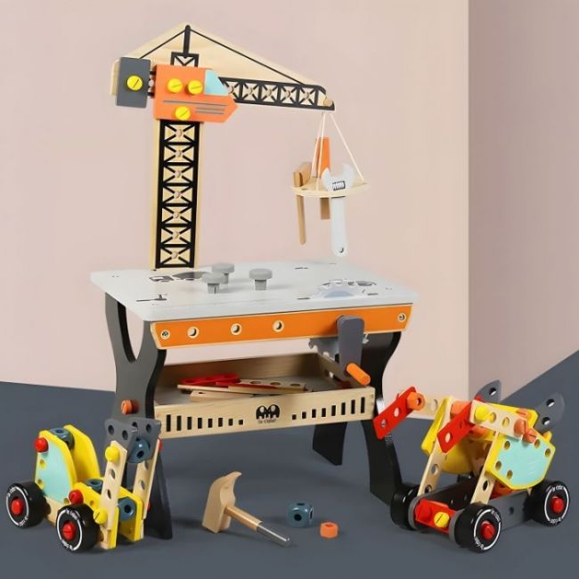 Banc de lucru din lemn pentru copii ecotoys tl812003 edeeditl812003
