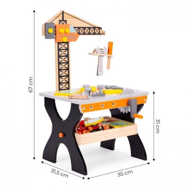 Banc de lucru din lemn pentru copii ecotoys tl812003 edeeditl812003