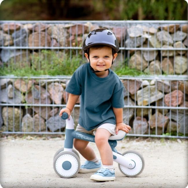 Bicicleta fara pedale pentru copii, 51 x 18.5 x 36 cm, roti eva, nukido nk-603 - albastru edeedi760303