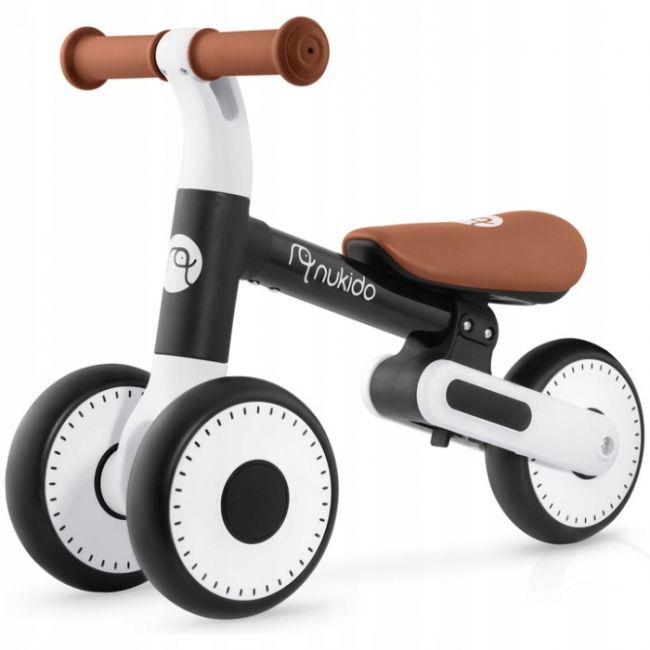 Bicicleta fara pedale pentru copii, 51 x 18.5 x 36 cm, roti eva, nukido nk-603 - negru edeedi760300
