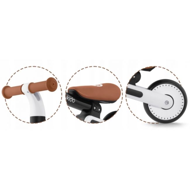 Bicicleta fara pedale pentru copii, 51 x 18.5 x 36 cm, roti eva, nukido nk-603 - negru edeedi760300