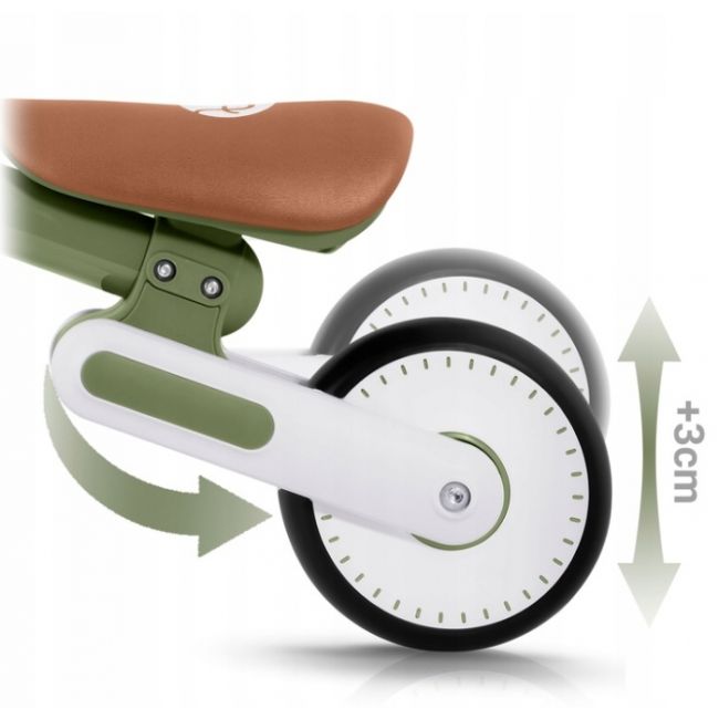 Bicicleta fara pedale pentru copii, 51 x 18.5 x 36 cm, roti eva, nukido nk-603 - verde edeedi760305