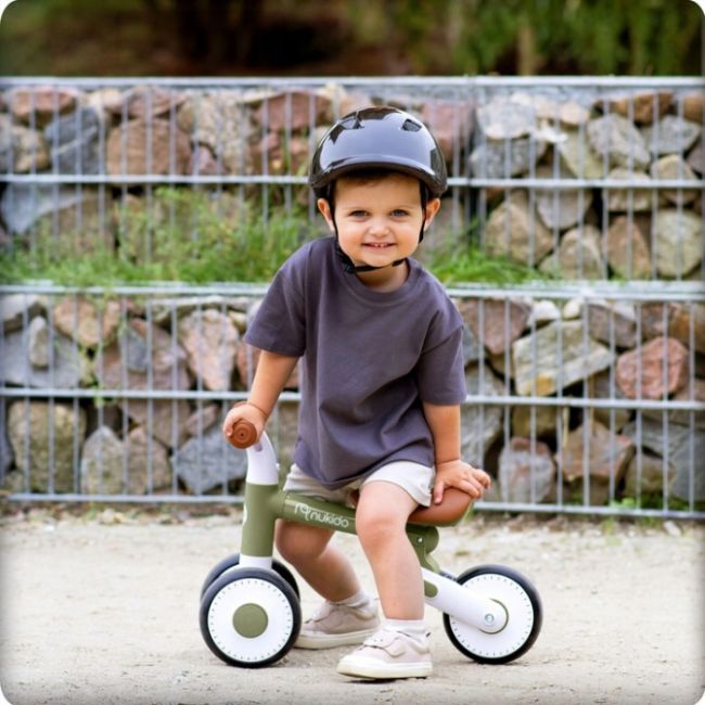 Bicicleta fara pedale pentru copii, 51 x 18.5 x 36 cm, roti eva, nukido nk-603 - verde edeedi760305