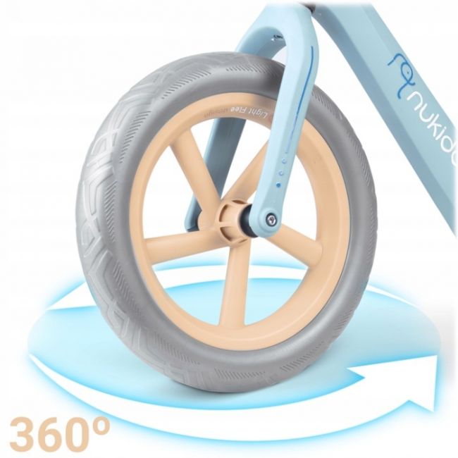 Bicicleta fara pedale pentru copii, 87 x 39 x 54 cm, roti eva, light flee nukido nk-604 - albastru edeedi760402