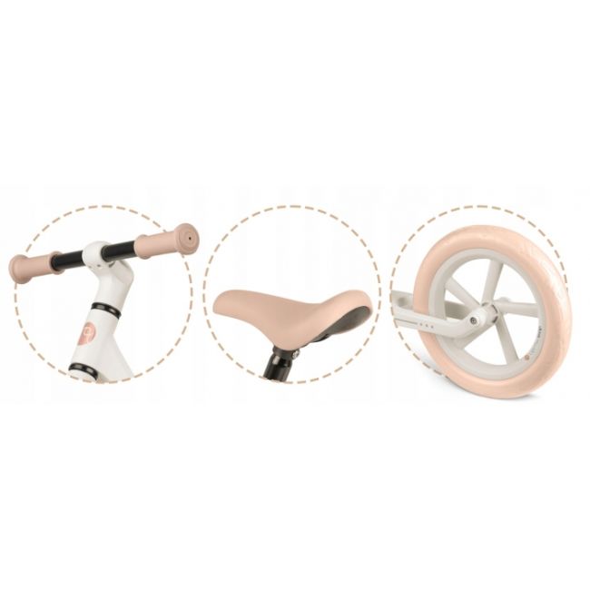 Bicicleta fara pedale pentru copii, 87 x 39 x 54 cm, roti eva, light flee nukido nk-604 - bej edeedi760405