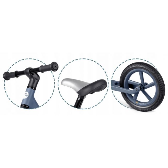 Bicicleta fara pedale pentru copii, 87 x 39 x 54 cm, roti eva, light flee nukido nk-604 - bleumarin edeedi760421