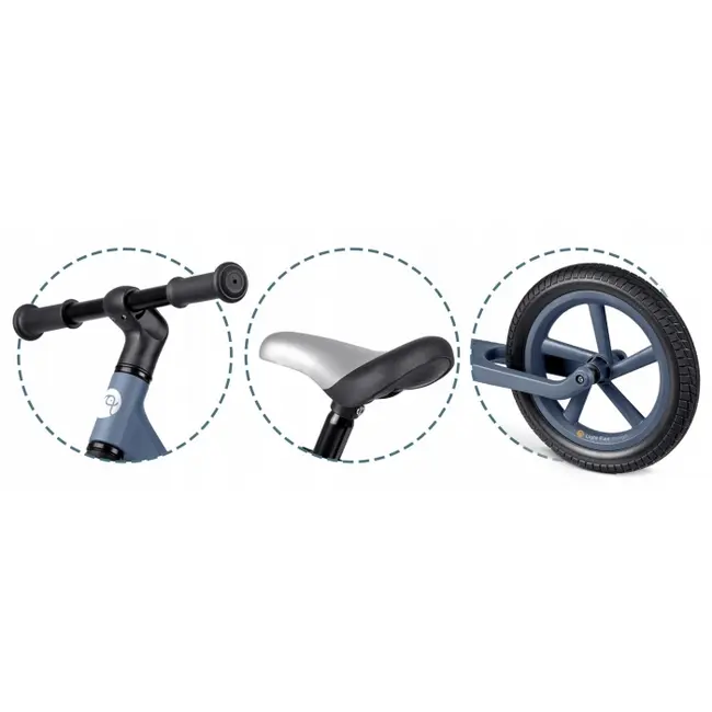 Bicicleta fara pedale pentru copii, 87 x 39 x 54 cm, roti eva, light flee nukido nk-604 - bleumarin edeedi760421