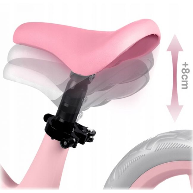 Bicicleta fara pedale pentru copii, 87 x 39 x 54 cm, roti eva, light flee nukido nk-604 - roz edeedi760404