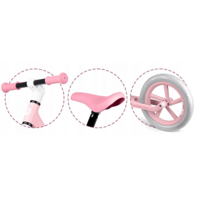 Bicicleta fara pedale pentru copii, 87 x 39 x 54 cm, roti eva, light flee nukido nk-604 - roz edeedi760404