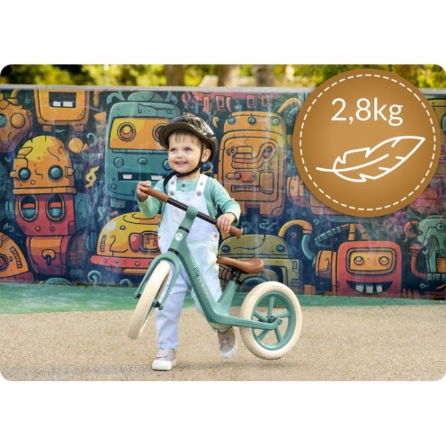 Bicicleta fara pedale pentru copii, 87 x 39 x 54 cm, roti eva, light flee nukido nk-604 - verde edeedi760403