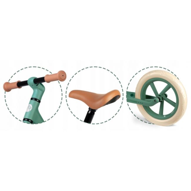 Bicicleta fara pedale pentru copii, 87 x 39 x 54 cm, roti eva, light flee nukido nk-604 - verde edeedi760403