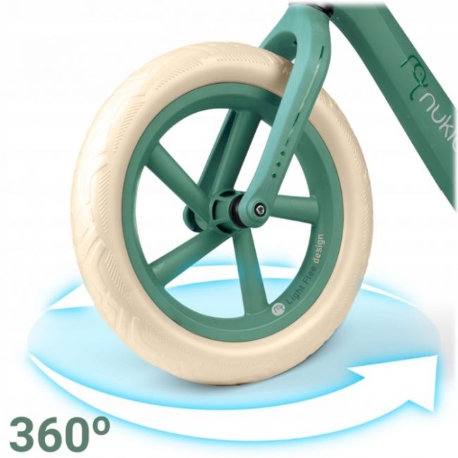 Bicicleta fara pedale pentru copii, 87 x 39 x 54 cm, roti eva, light flee nukido nk-604 - verde edeedi760403