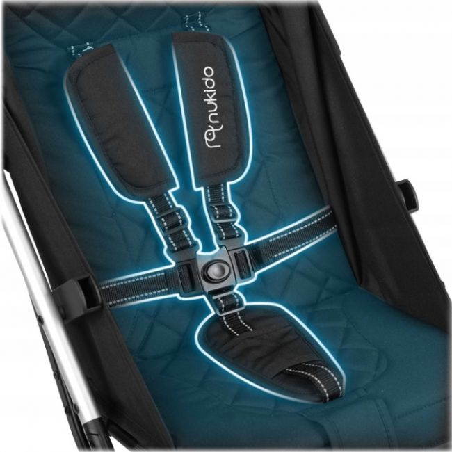 Carucior sport pentru copii, 78 x 33 x 104 cm, nukido paseo 716000 - negru edeedi716000