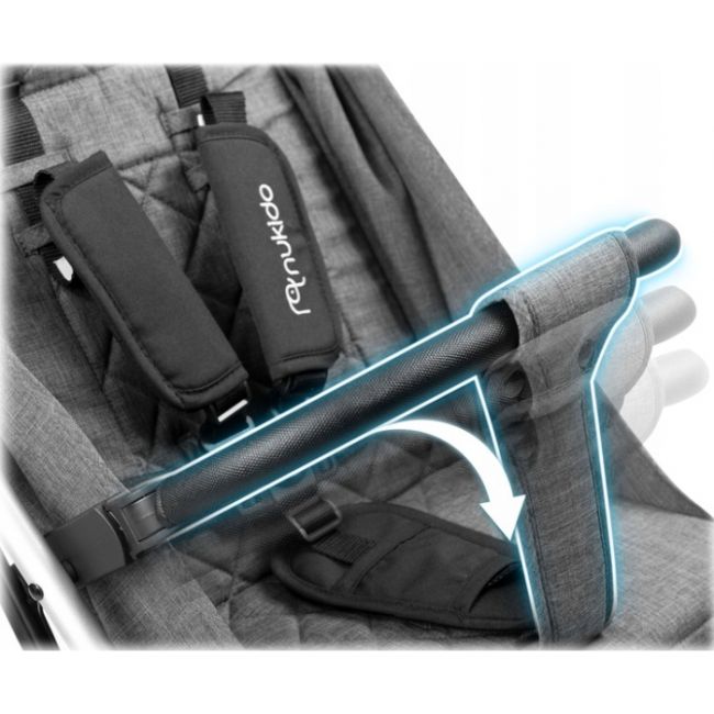Carucior sport pentru copii, 78 x 33 x 104 cm, nukido paseo 716002 - gri edeedi716002