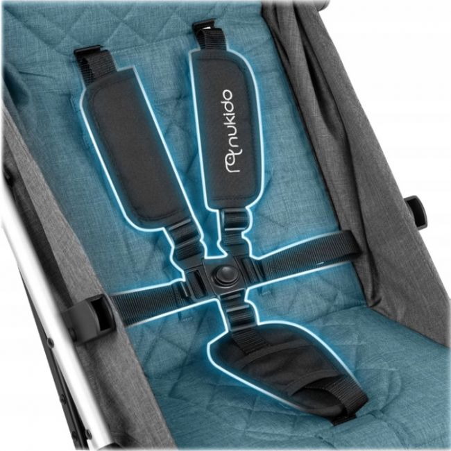 Carucior sport pentru copii, 78 x 33 x 104 cm, nukido paseo 716002 - gri edeedi716002