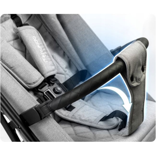 Carucior sport pentru copii, 78 x 33 x 104 cm, nukido paseo 716003 - gri deschis edeedi716003