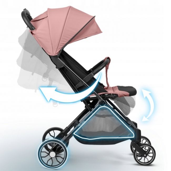 Carucior sport pentru copii, 78 x 33 x 104 cm, nukido paseo 716004 - roz edeedi716004