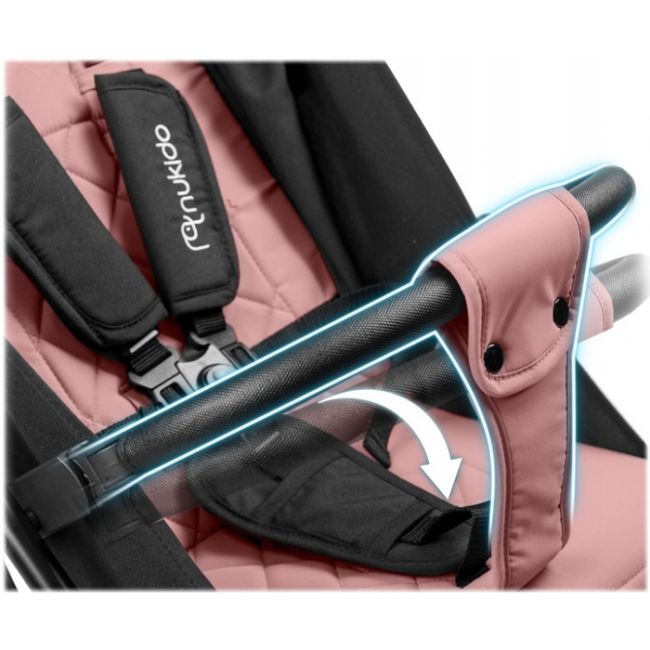 Carucior sport pentru copii, 78 x 33 x 104 cm, nukido paseo 716004 - roz edeedi716004