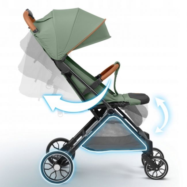 Carucior sport pentru copii, 78 x 33 x 104 cm, nukido paseo 716005 - verde edeedi716005