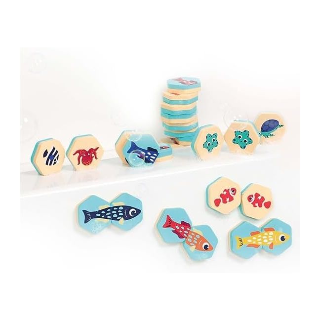LUDI Set jucarii baie pentru stimularea memoriei DNBLUD40081