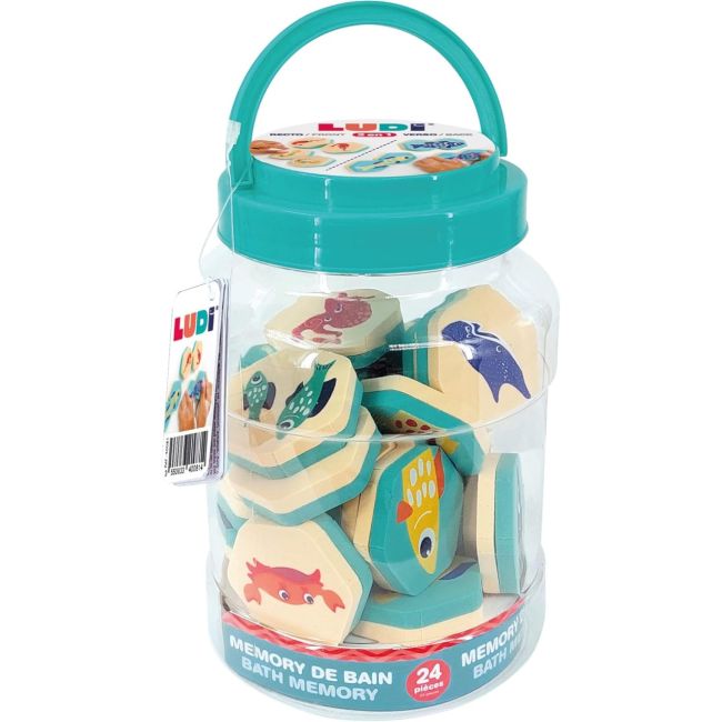 LUDI Set jucarii baie pentru stimularea memoriei DNBLUD40081