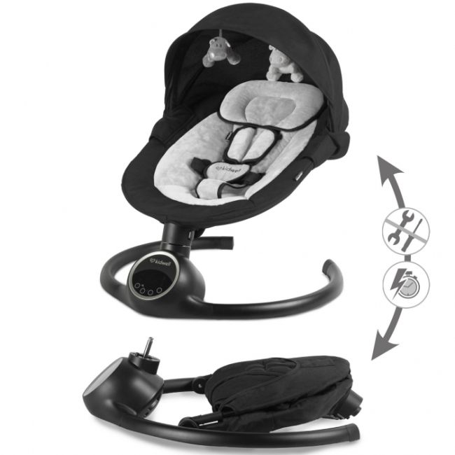 Leagan electric 2 in 1 kidwell reve - black silver edeedibuelrev01a2