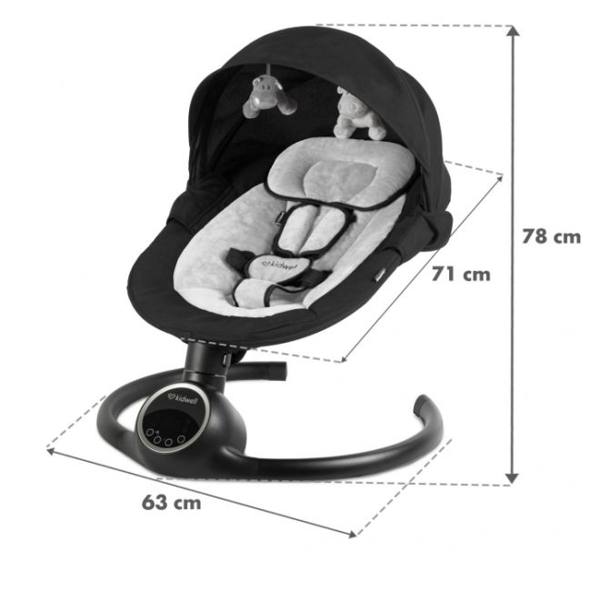 Leagan electric 2 in 1 kidwell reve - black silver edeedibuelrev01a2