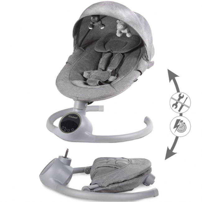 Leagan electric 2 in 1 kidwell reve - gray silver edeedibuelrev01a3