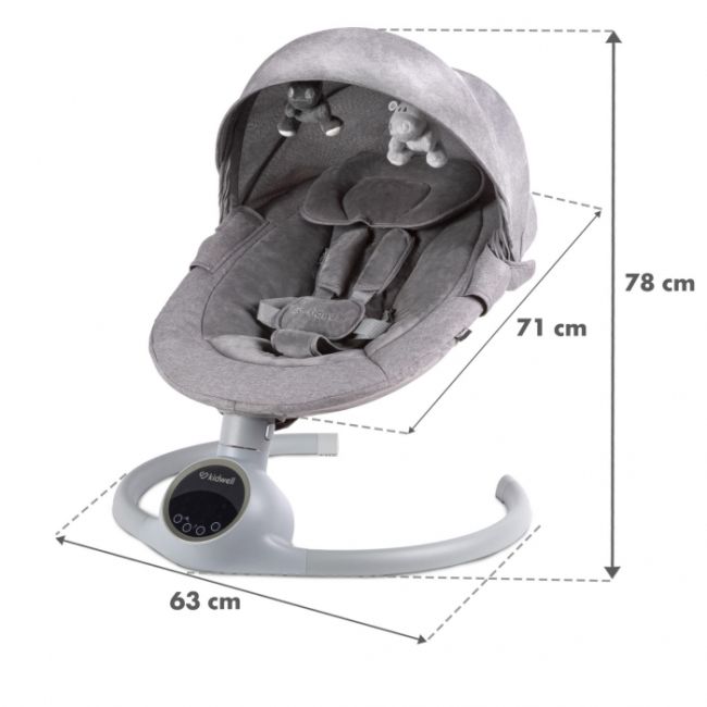 Leagan electric 2 in 1 kidwell reve - gray silver edeedibuelrev01a3