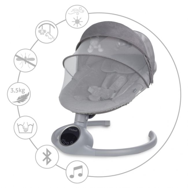 Leagan electric 2 in 1 kidwell reve - gray silver edeedibuelrev01a3