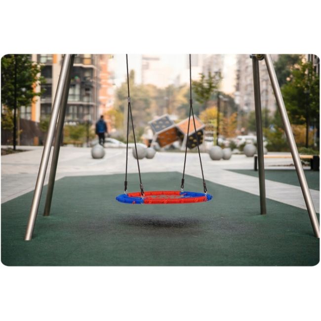 Leagan tip cuib pentru copii xxl, 95 cm, 150 kg, neo-sport 1070, rosu albastru edeedi1070
