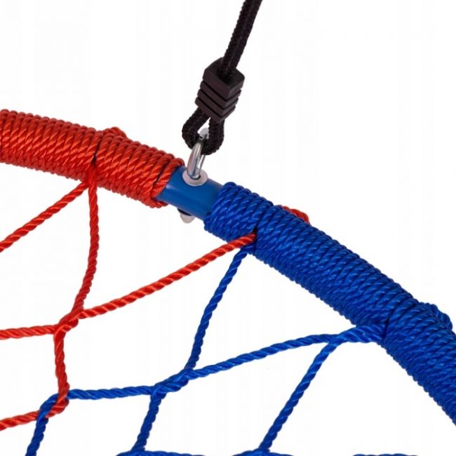 Leagan tip cuib pentru copii xxl, 95 cm, 150 kg, neo-sport 1070, rosu albastru edeedi1070