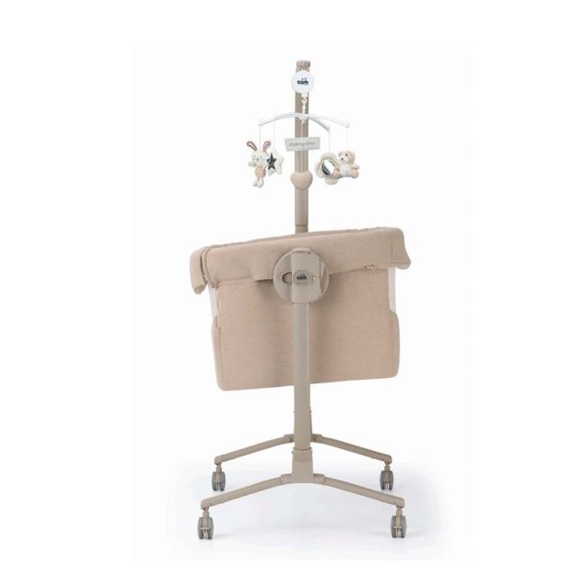 Patut Cu Leganare, Cullami, Co-sleeper 2 In 1, Cu Laterala Culisanta, Cu Setare Unghiulara, Cu Roti, Reglabil In 8 Pozitii Pe Inaltime, Beige Gold Pjbart925-t168