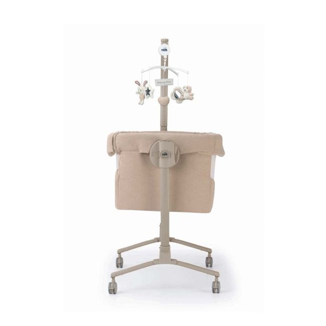 Patut Cu Leganare, Cullami, Co-sleeper 2 In 1, Cu Laterala Culisanta, Cu Setare Unghiulara, Cu Roti, Reglabil In 8 Pozitii Pe Inaltime, Bej Pjbart925-t167