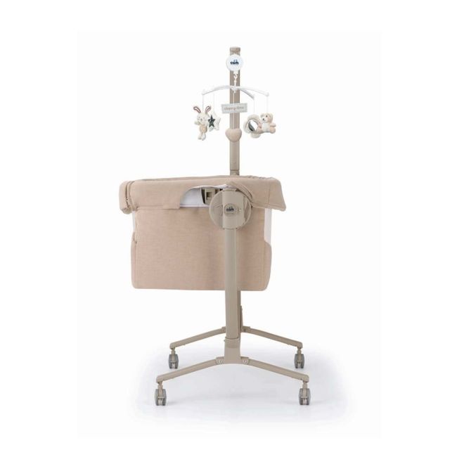 Patut Cu Leganare, Cullami, Co-sleeper 2 In 1, Cu Laterala Culisanta, Cu Setare Unghiulara, Cu Roti, Reglabil In 8 Pozitii Pe Inaltime, Bej Pjbart925-t167