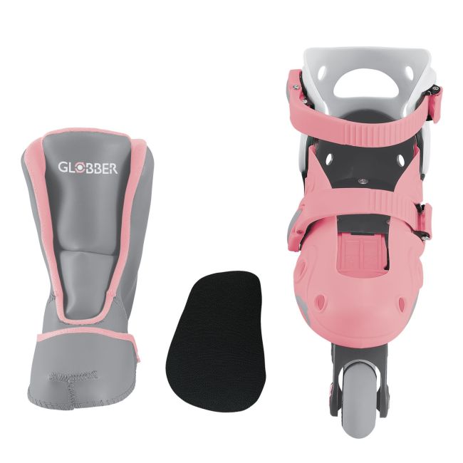 Role reglabile 2 in 1 masura 26-29, culoare roz pal funk780-210