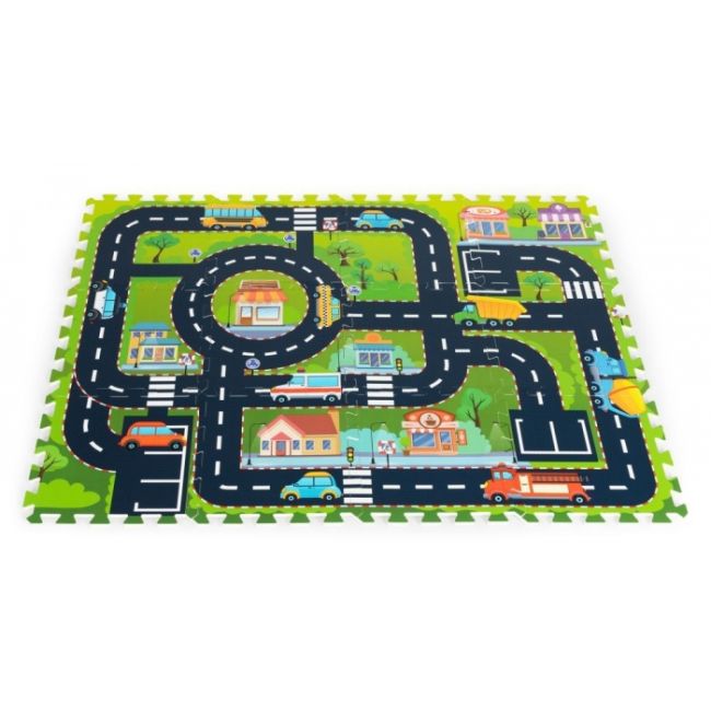 Salteluta de joaca tip puzzle, 12 elemente, iplay 0121 - city edeedi0121