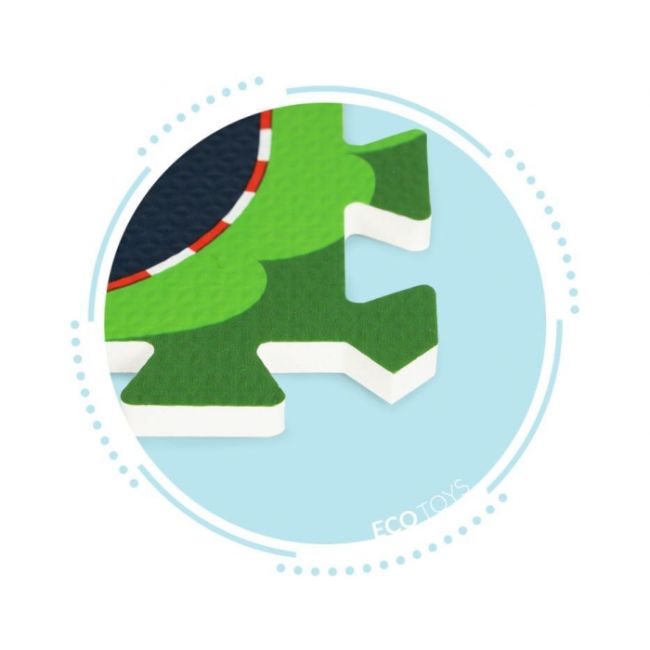 Salteluta de joaca tip puzzle, 12 elemente, iplay 0121 - city edeedi0121