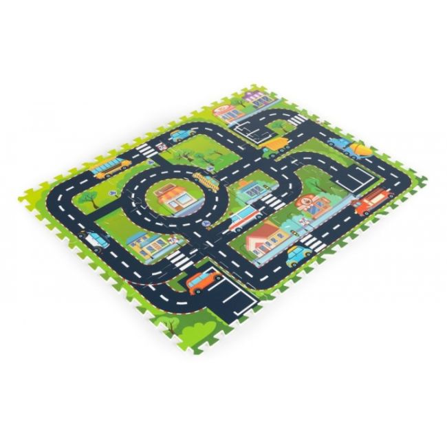 Salteluta de joaca tip puzzle, 12 elemente, iplay 0121 - city edeedi0121