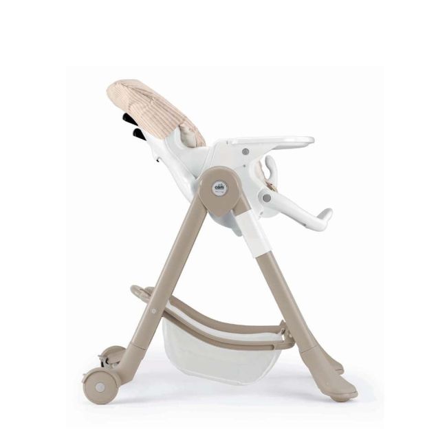 Scaun De Masa Multifunctional Pentru Bebelusi Si Copii, Cam   Campione, Inaltime Ajustabila, Varsta 6-36 Luni, Pliabil, Centura De Siguranta In 5 Puncte, 3 Tavite Detasabile, Depozitare, Teddy Pjbs2300-c264/c39