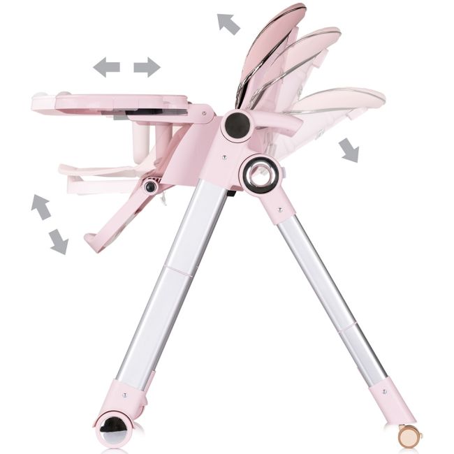 Scaun de masa chipolino super chef 2 in 1 pink marshmallow hubsthsc02503pm