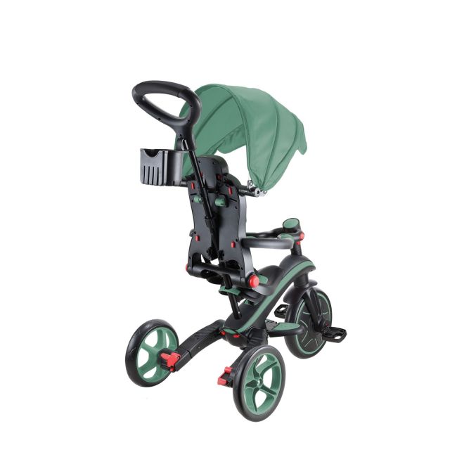 Tricicleta globber explorer 4 in 1 pliabila, culoare verde pal funk732-104