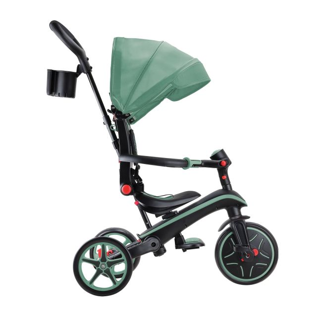 Tricicleta globber explorer 4 in 1 pliabila, culoare verde pal funk732-104
