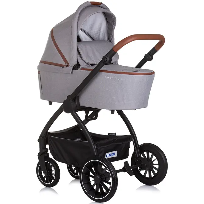 Carucior chipolino prestige 3 in 1 cloud grey hubkkprs02502cl