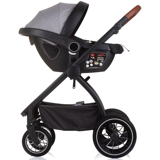 Carucior chipolino prestige 3 in 1 cloud grey hubkkprs02502cl