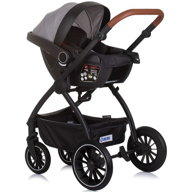 Carucior chipolino prestige 3 in 1 cloud grey hubkkprs02502cl