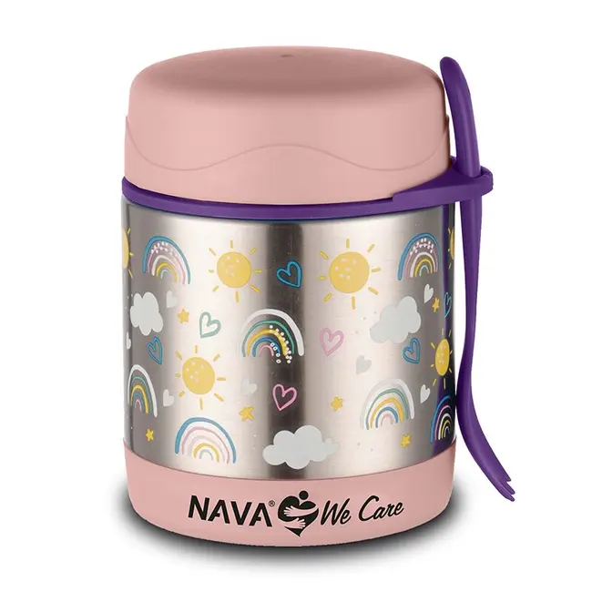 Caserola inox nava we care 350 ml sunshine pink smb10-001-010