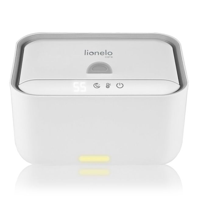 Incalzitor servetele umede, Lionelo, Babybliss, Cu 3 setari de temperatura, Loc suficient pentru un intreg pachet de servetele umede, Panou de control cu ecran tactil, Fara BPA, White BYNLOC-BABYBLISS