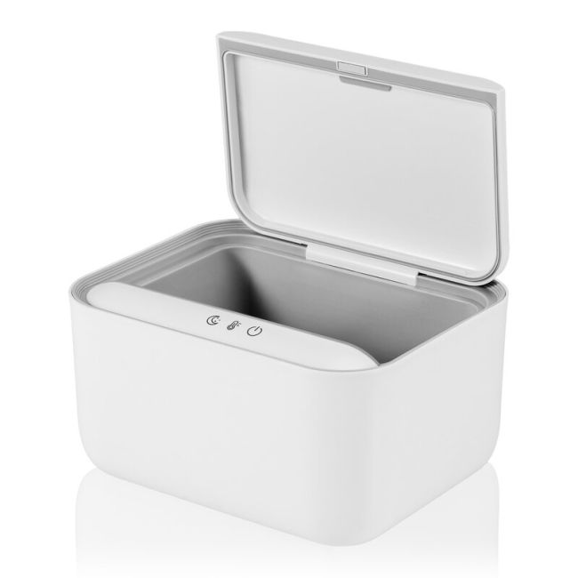 Incalzitor servetele umede, Lionelo, Babybliss, Cu 3 setari de temperatura, Loc suficient pentru un intreg pachet de servetele umede, Panou de control cu ecran tactil, Fara BPA, White BYNLOC-BABYBLISS