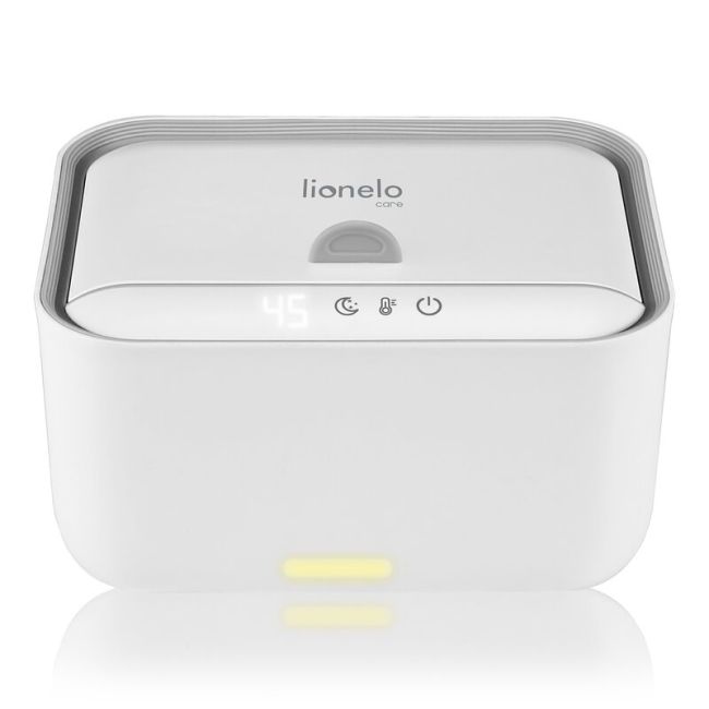 Incalzitor servetele umede, Lionelo, Babybliss, Cu 3 setari de temperatura, Loc suficient pentru un intreg pachet de servetele umede, Panou de control cu ecran tactil, Fara BPA, White BYNLOC-BABYBLISS